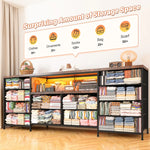 12-Drawer TV Stand Dresser with Power Outlets & LED Lights – Modern Media Console for 75 TV 3