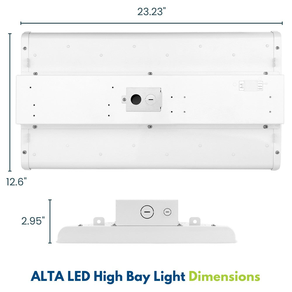 2FT LED Light Fixture 105W/90W/80W Selectable Color Temperature 16,500 Lumens 3