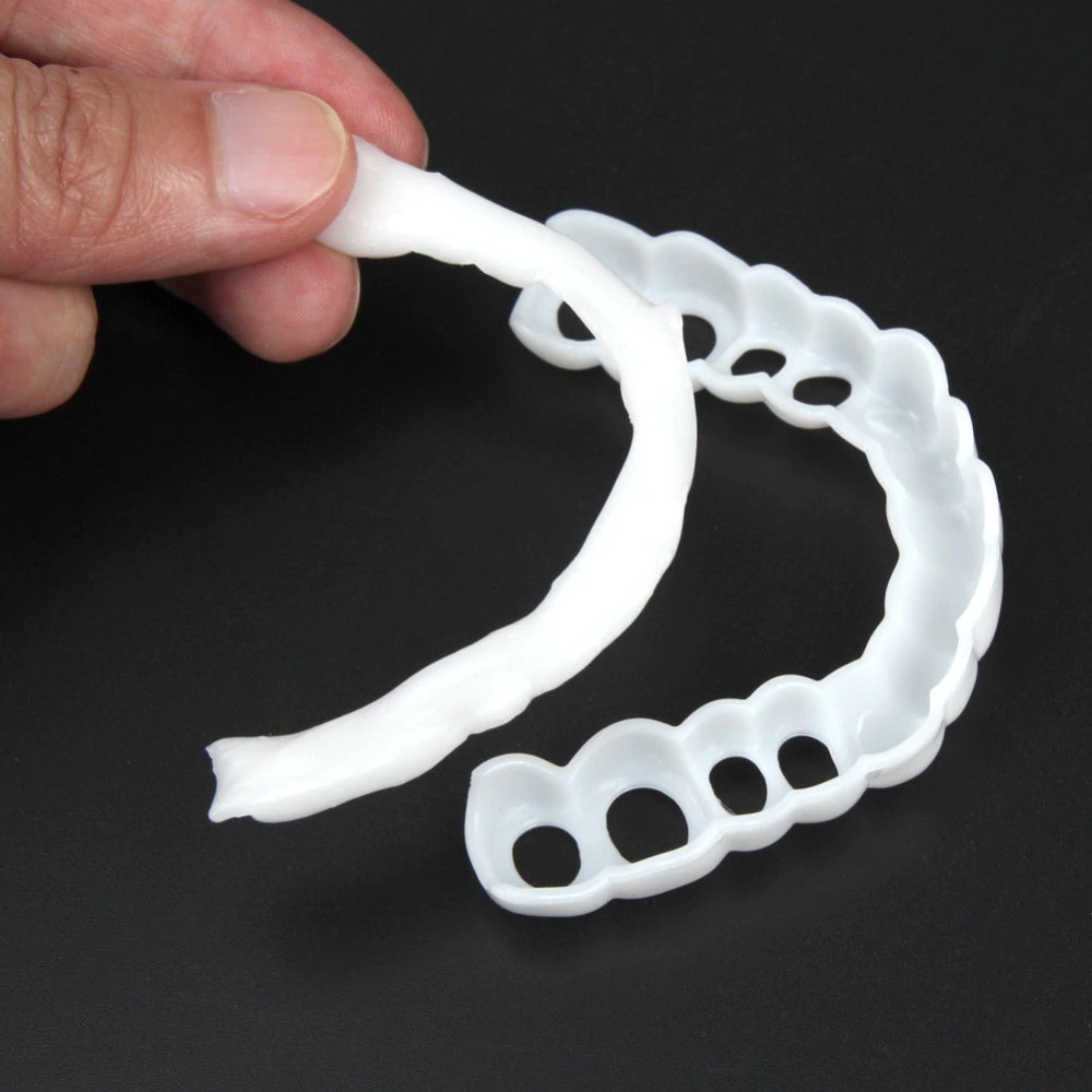 2 Pcs Snap On Veneers – Instant Smile Transformation for Confidence | Upper and Lower Teeth Cover 3