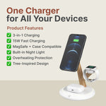 3-in-1 MagSafe Charger Wireless Charger for iPhone, AirPods, Apple Watch 3