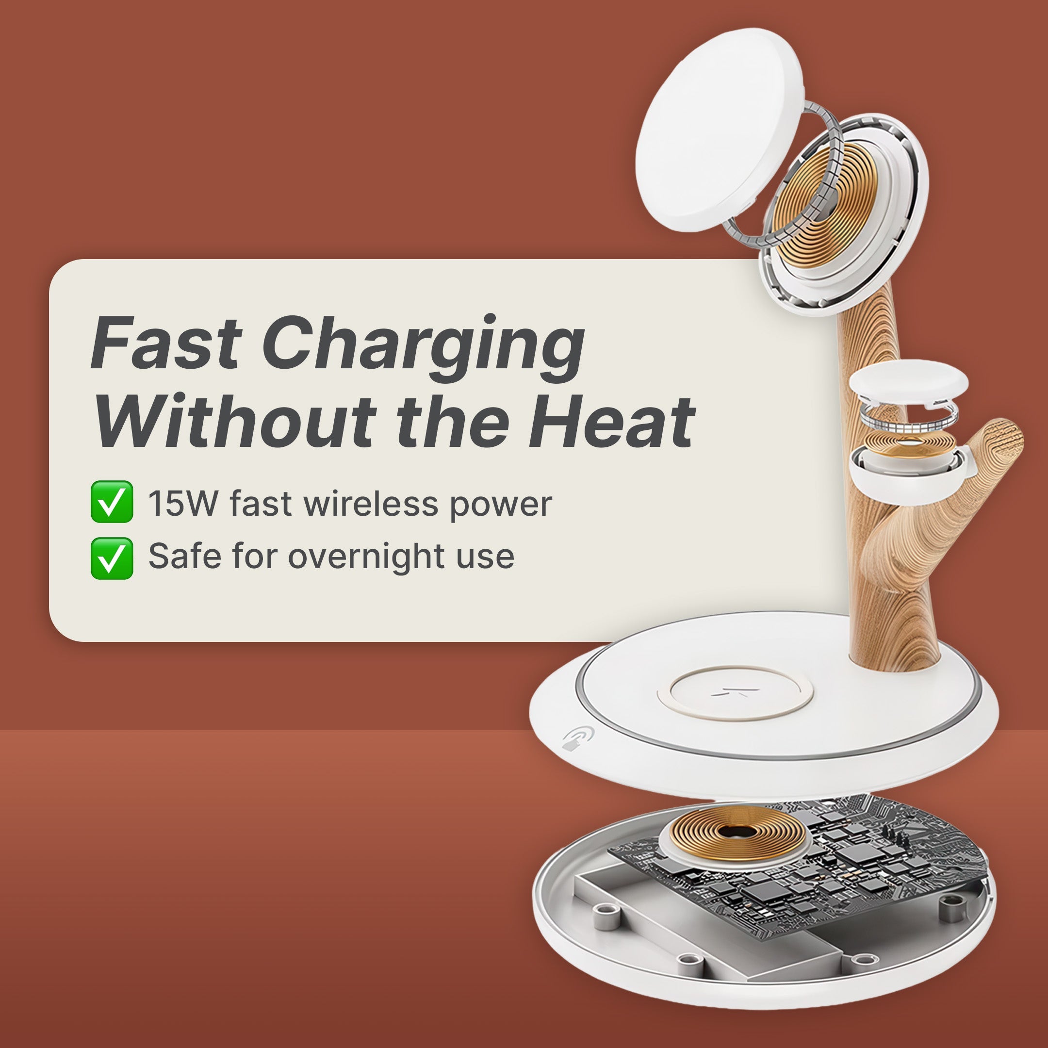 3-in-1 MagSafe Charger Wireless Charger for iPhone, AirPods, Apple Watch 6
