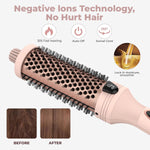 3-in-1 Pro Negative Ion Thermal Brush with Dual PTC Heaters 1