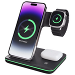 3-in-1 Wireless Charger for iPhone, Apple Watch, and AirPods 0