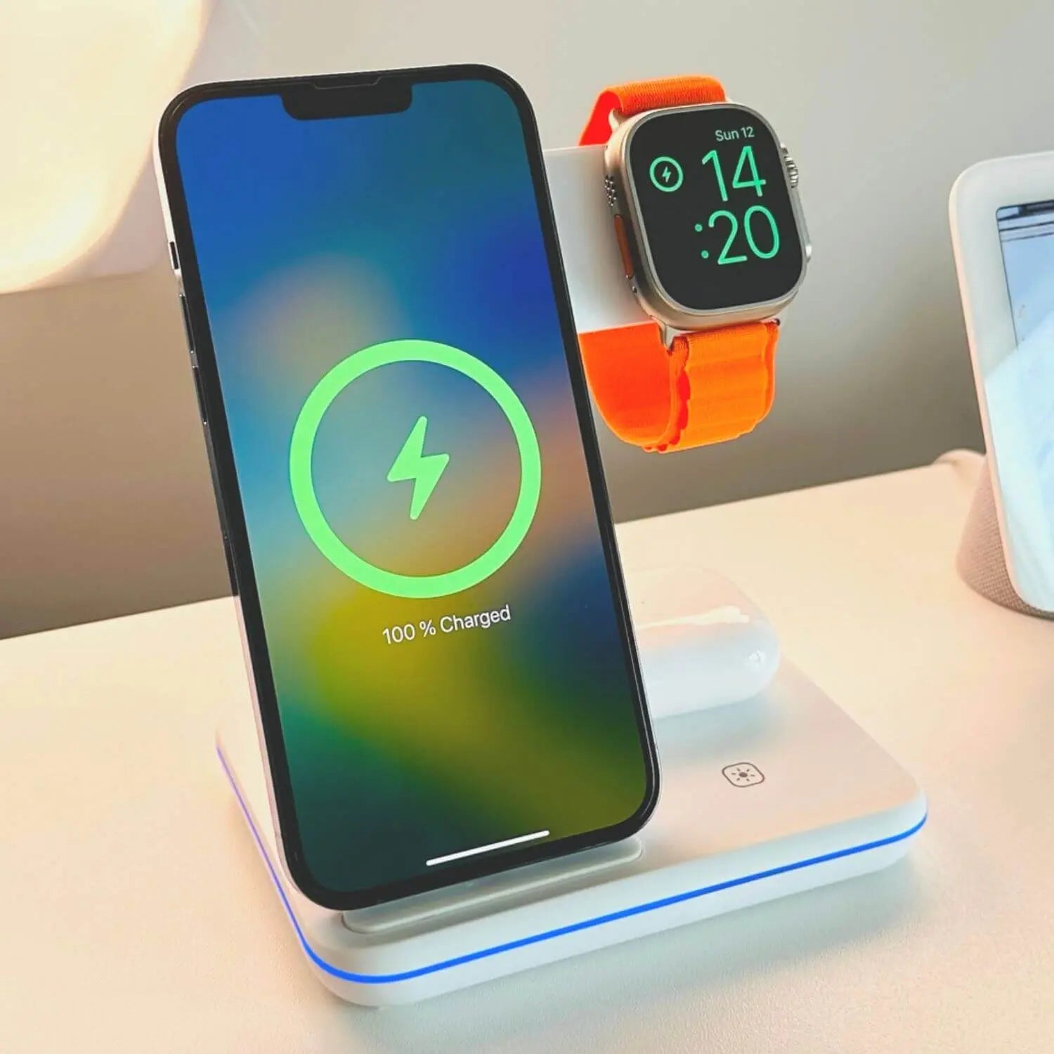 3-in-1 Wireless Charger for iPhone, Apple Watch, and AirPods 4