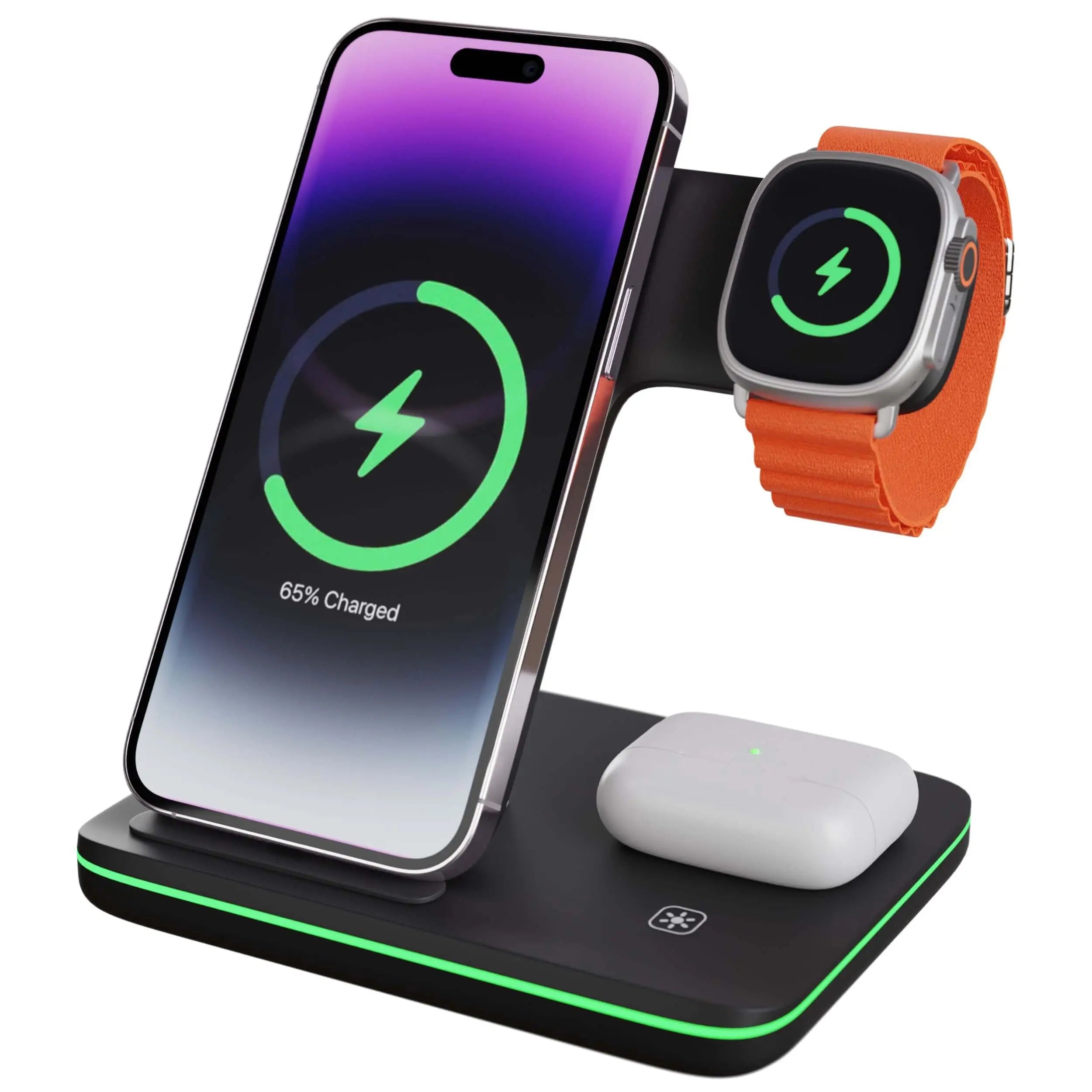 3-in-1 Wireless Charger for iPhone, Apple Watch, and AirPods 7