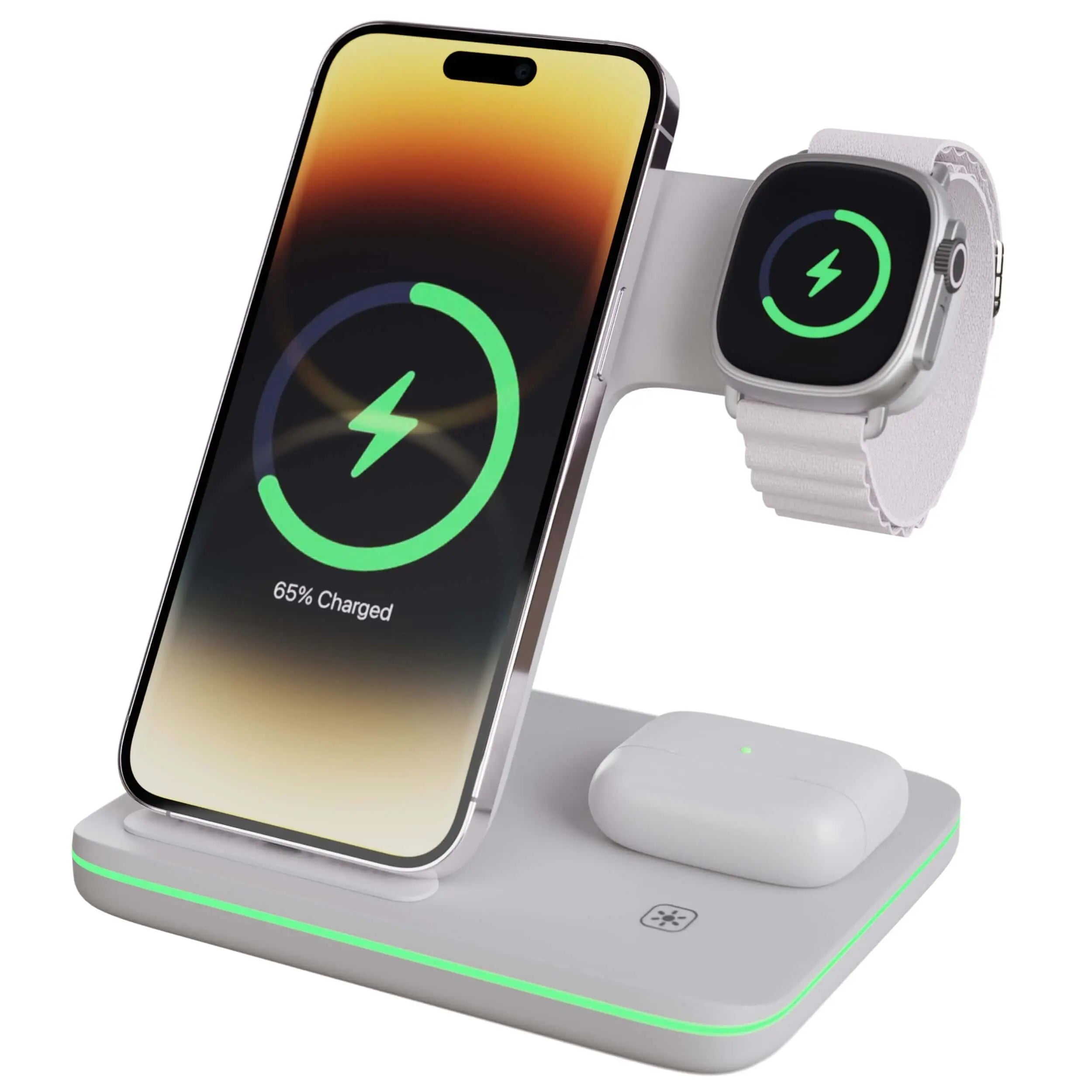 3-in-1 Wireless Charger for iPhone, Apple Watch, and AirPods 8