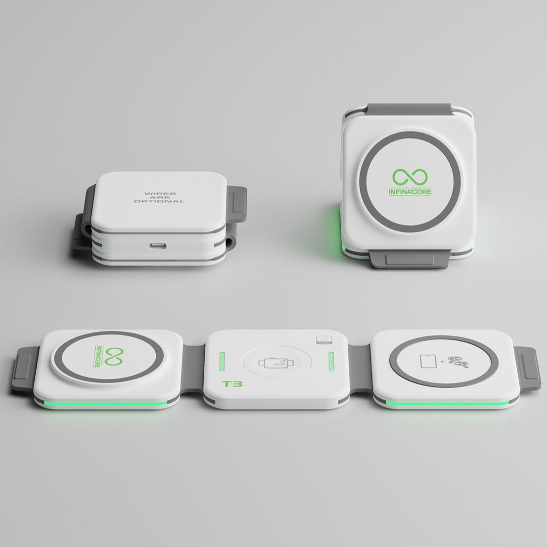 3 in 1 Wireless Charging Station for Apple Watch, iPhone, and AirPods 4