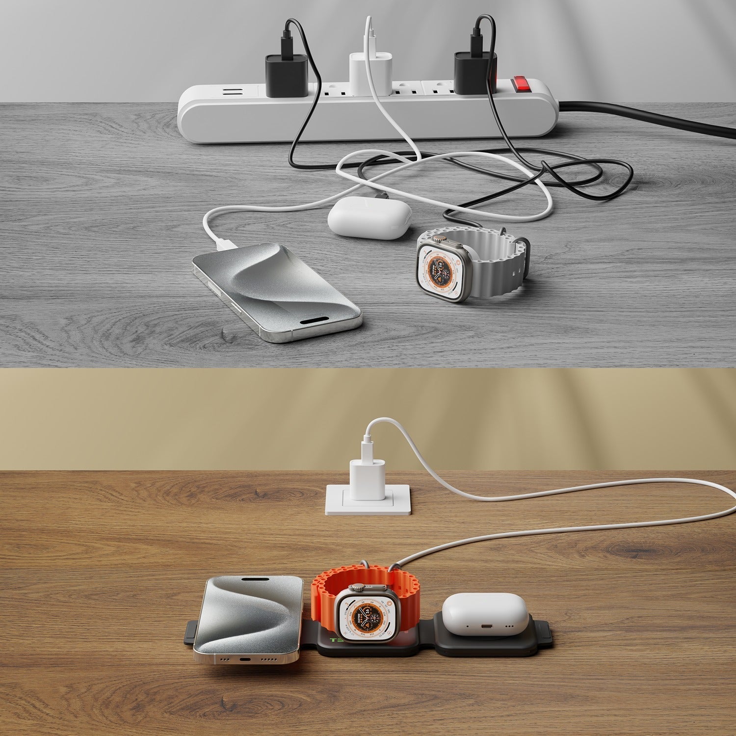 3 in 1 Wireless Charging Station for Apple Watch, iPhone, and AirPods 6
