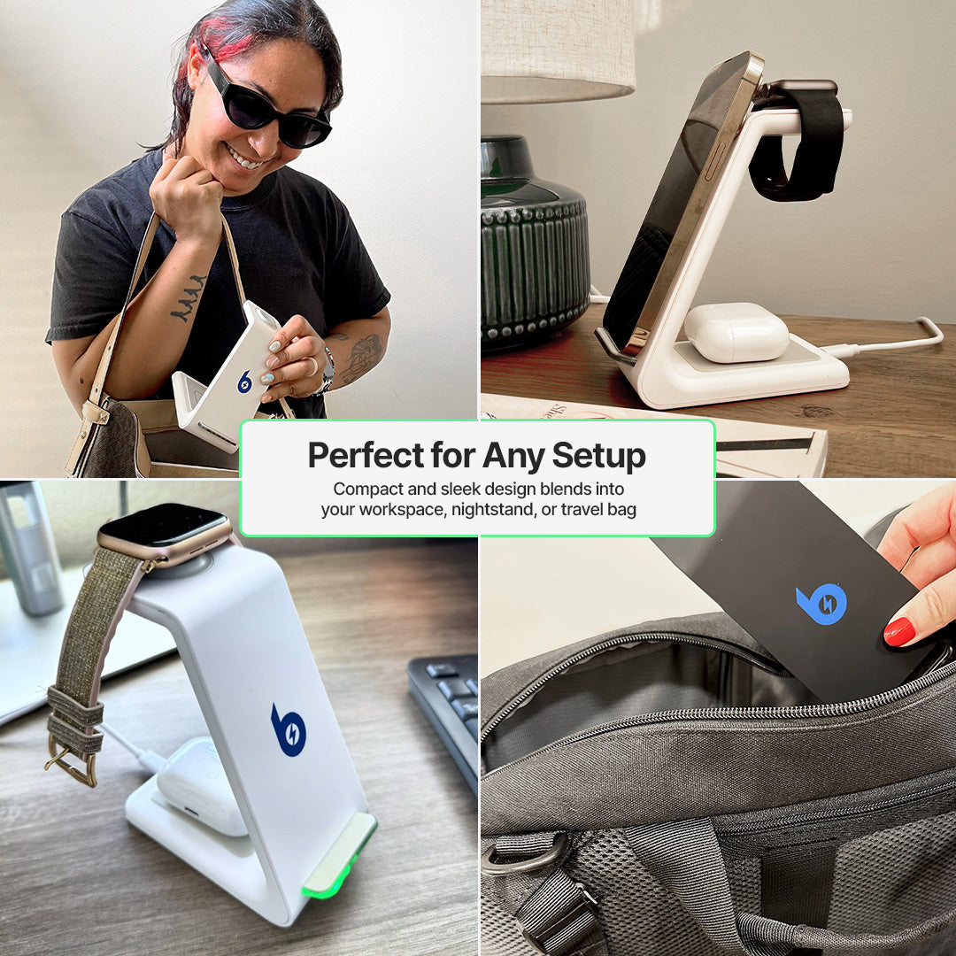 3 in 1 Wireless Charging Station for Apple, Samsung, Smartwatch, and AirPods 8