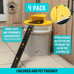4-Pack Bucket Lid Mouse Trap – Humane Mice Traps for Effective Indoor & Outdoor Rodent Control 2
