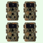 64MP Waterproof Game Camera 4-Pack Motion Activated Trail Cameras for Wildlife Tracking 0