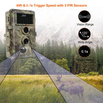 64MP Waterproof Game Camera 4-Pack Motion Activated Trail Cameras for Wildlife Tracking 2