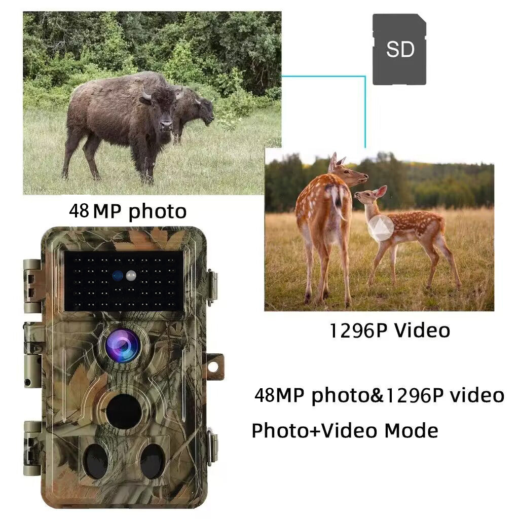 64MP Waterproof Game Camera 4-Pack Motion Activated Trail Cameras for Wildlife Tracking 6