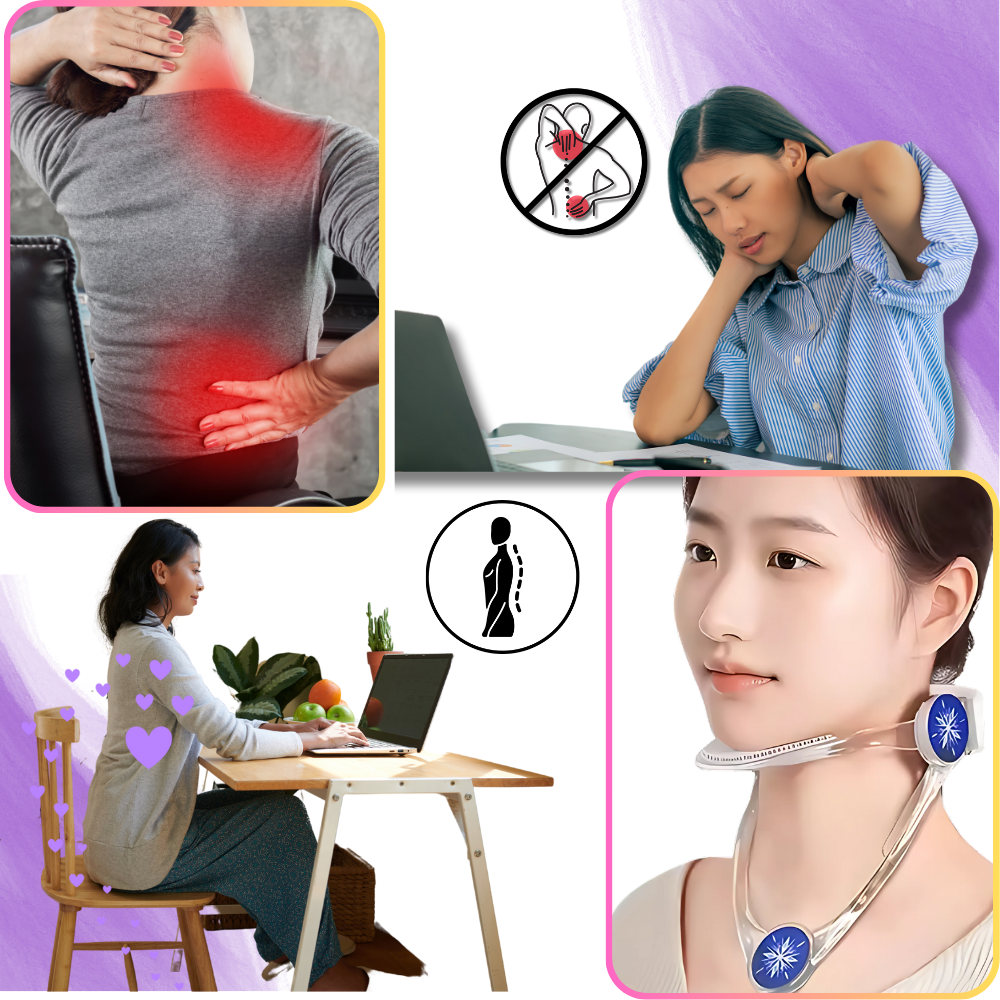 Adjustable Neck Posture Corrector Lightweight Ergonomic Support for Improved Posture 3