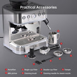 All-in-One Espresso Machine with Built-In Grinder and Milk Frother 3