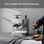All-in-One Espresso Machine with Built-In Grinder and Milk Frother 6