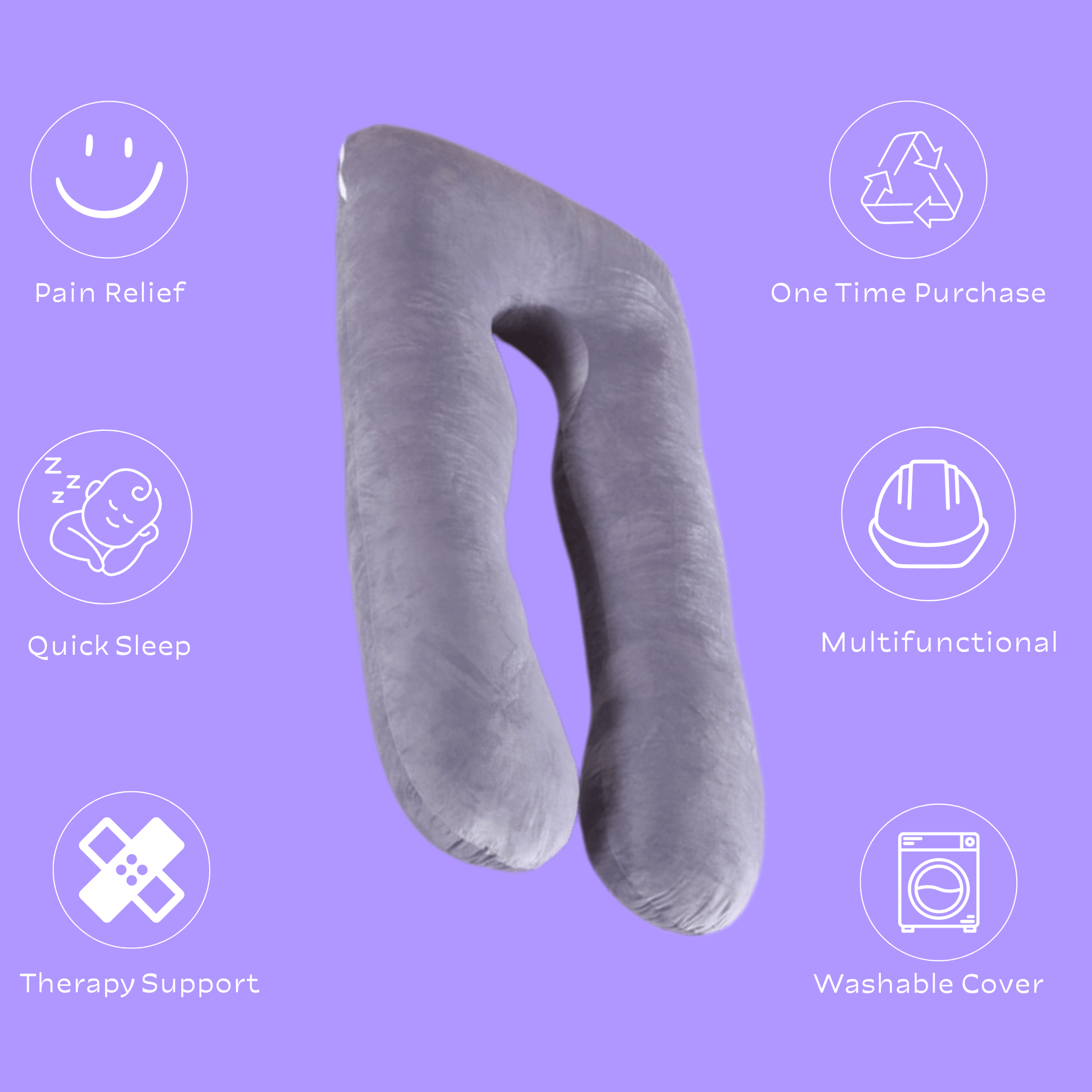 AuraForm Body Pillow for Ultimate Comfort and Support 1