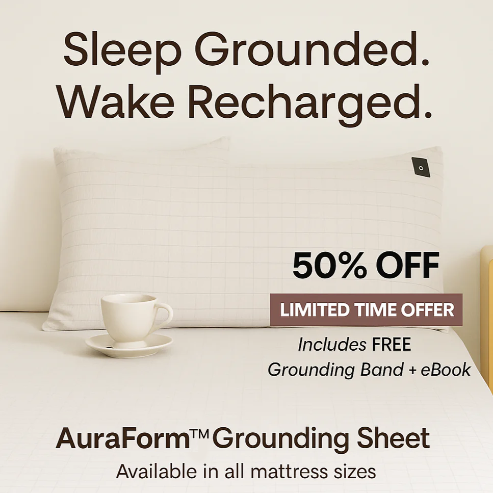 AuraGrounded™ Fitted Sheets – Enhanced Sleep Quality & Well-Being | Natural Grounding Benefits 0