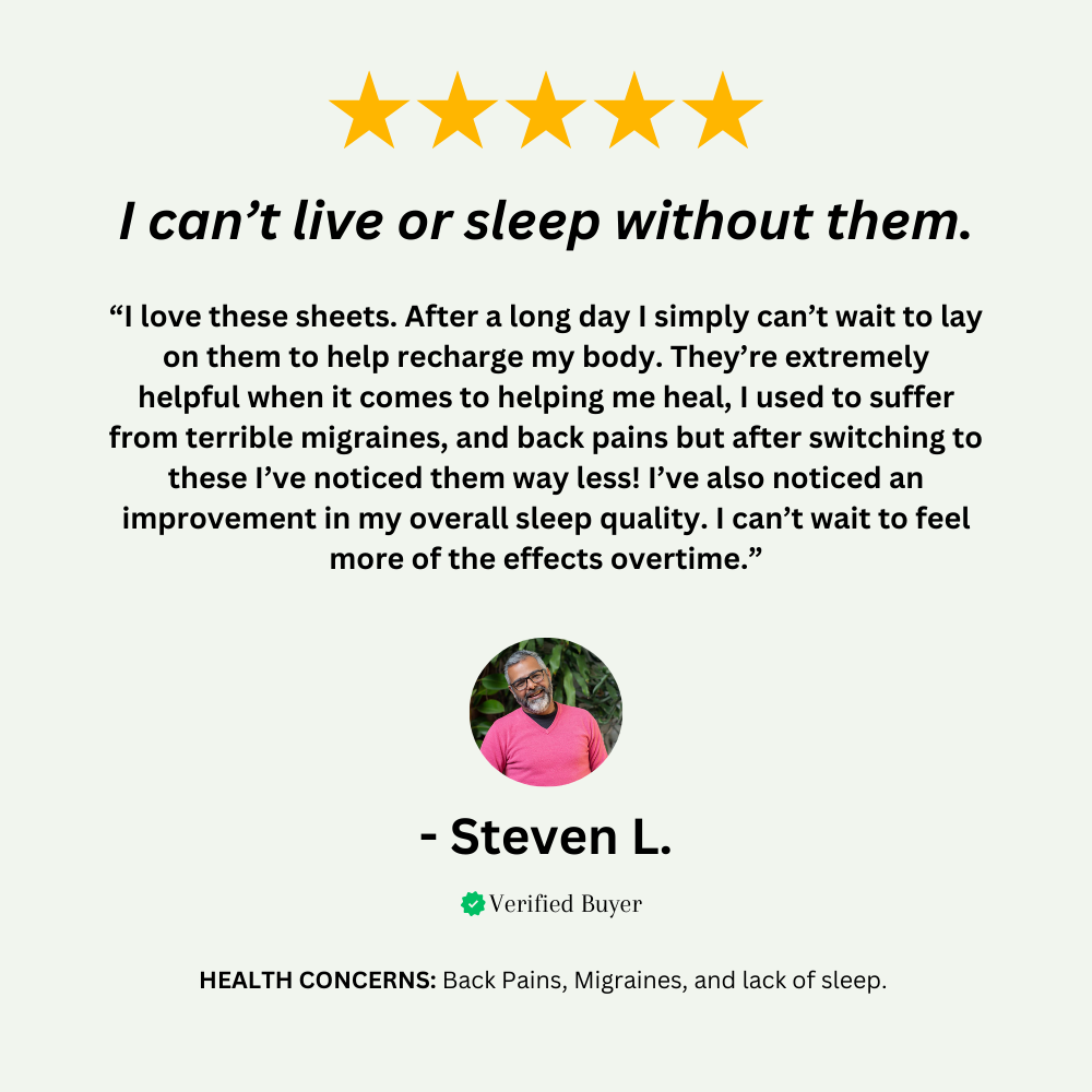 AuraGrounded™ Fitted Sheets – Enhanced Sleep Quality & Well-Being | Natural Grounding Benefits 4