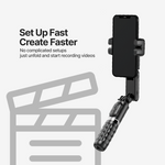 AutoFocus Tripod for Creators 360° Face Tracking Selfie Stick with Light and Remote 4