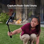 AutoFocus Tripod for Creators 360° Face Tracking Selfie Stick with Light and Remote 5