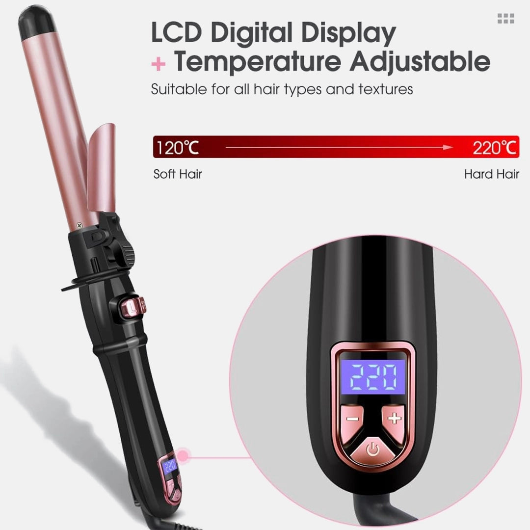 Auto Rotating Curling Iron with LED Display and Smart Temperature Settings 5