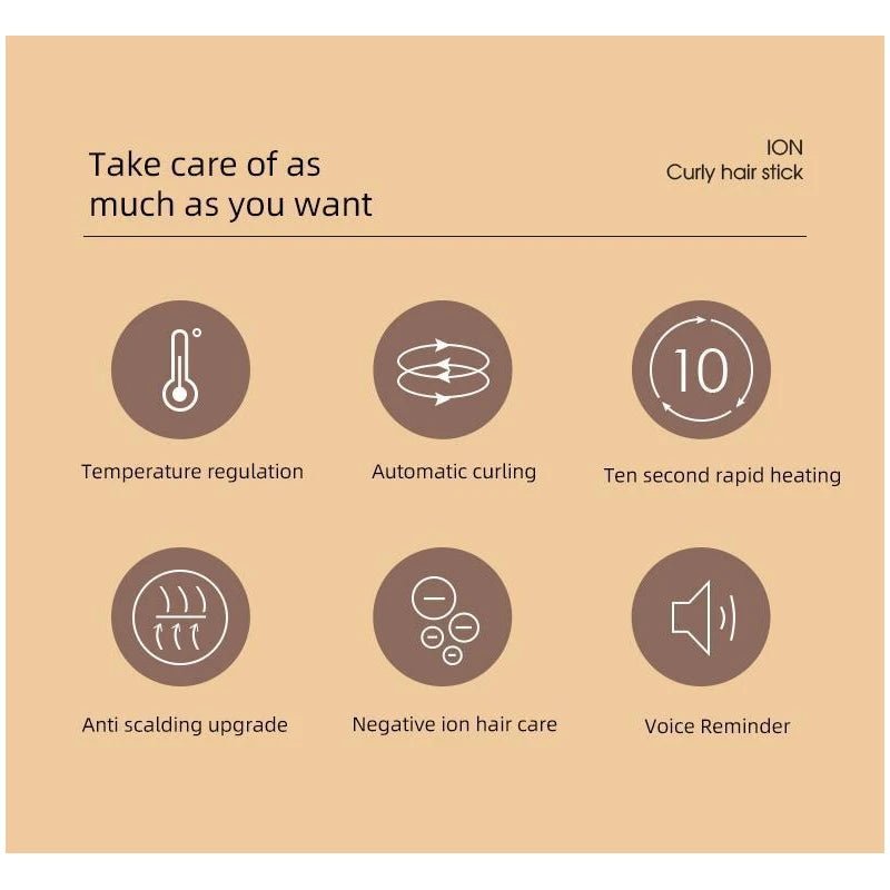 Automatic Curling Stick – Electric Hair Curler 32mm | Best Curling Iron for Effortless Curls - Trendyhousehold.co