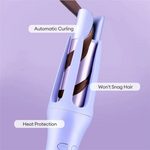 Automatic Rotating Curling Wand 2 in 1 Ceramic Hair Curler for Effortless Curls 2