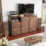 Black Tall Dresser - 11-Drawer Bedroom Dresser with Ample Storage for Sale - Versatile & Stylish Design 6