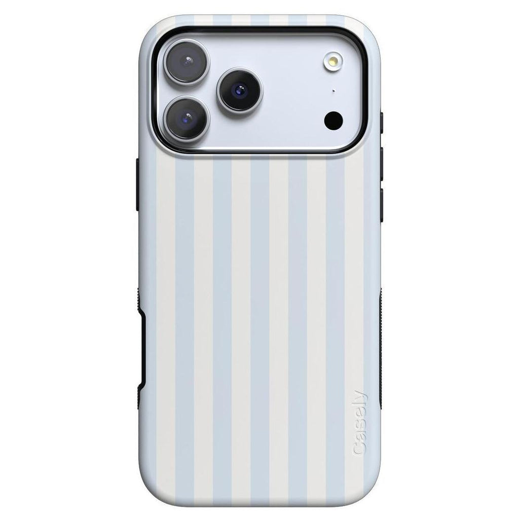 Blue Stripes Phone Case Soft Vertical Stripes Chic Design for Spring 0