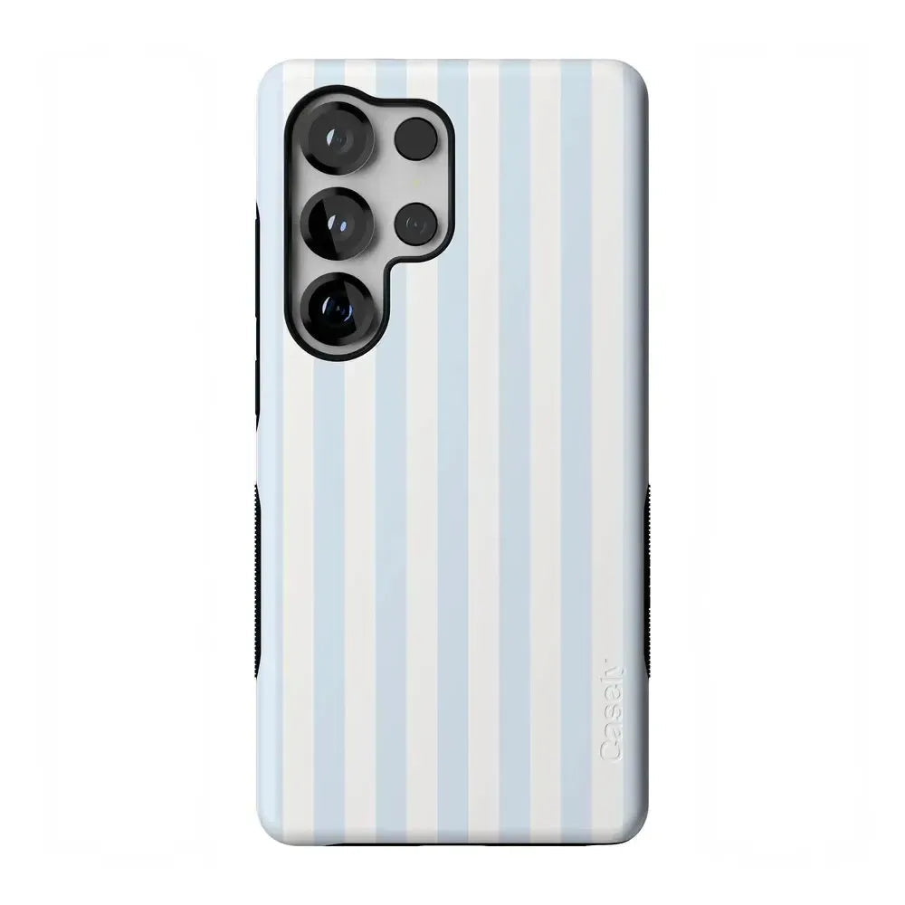 Blue Stripes Phone Case Soft Vertical Stripes Chic Design for Spring 11