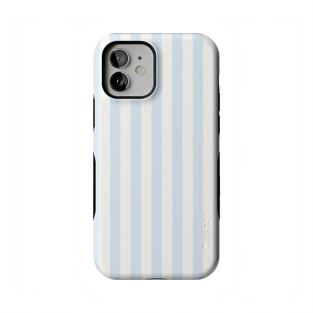 Blue Stripes Phone Case Soft Vertical Stripes Chic Design for Spring 13