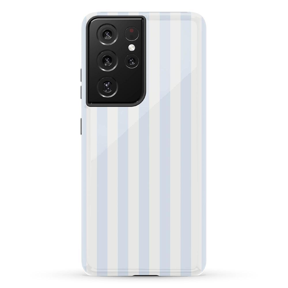 Blue Stripes Phone Case Soft Vertical Stripes Chic Design for Spring 14
