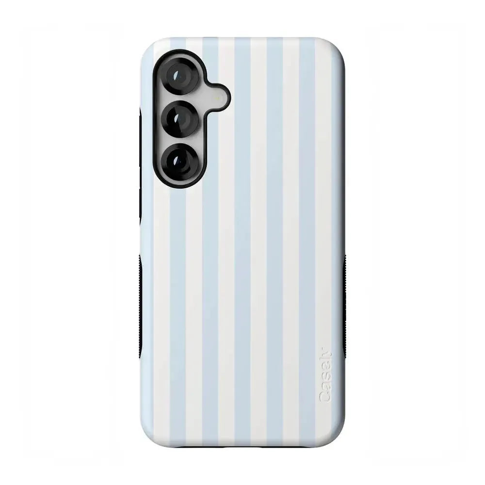 Blue Stripes Phone Case Soft Vertical Stripes Chic Design for Spring 15