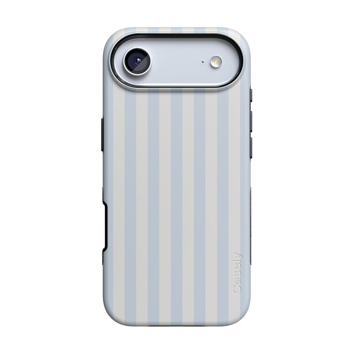 Blue Stripes Phone Case Soft Vertical Stripes Chic Design for Spring 17