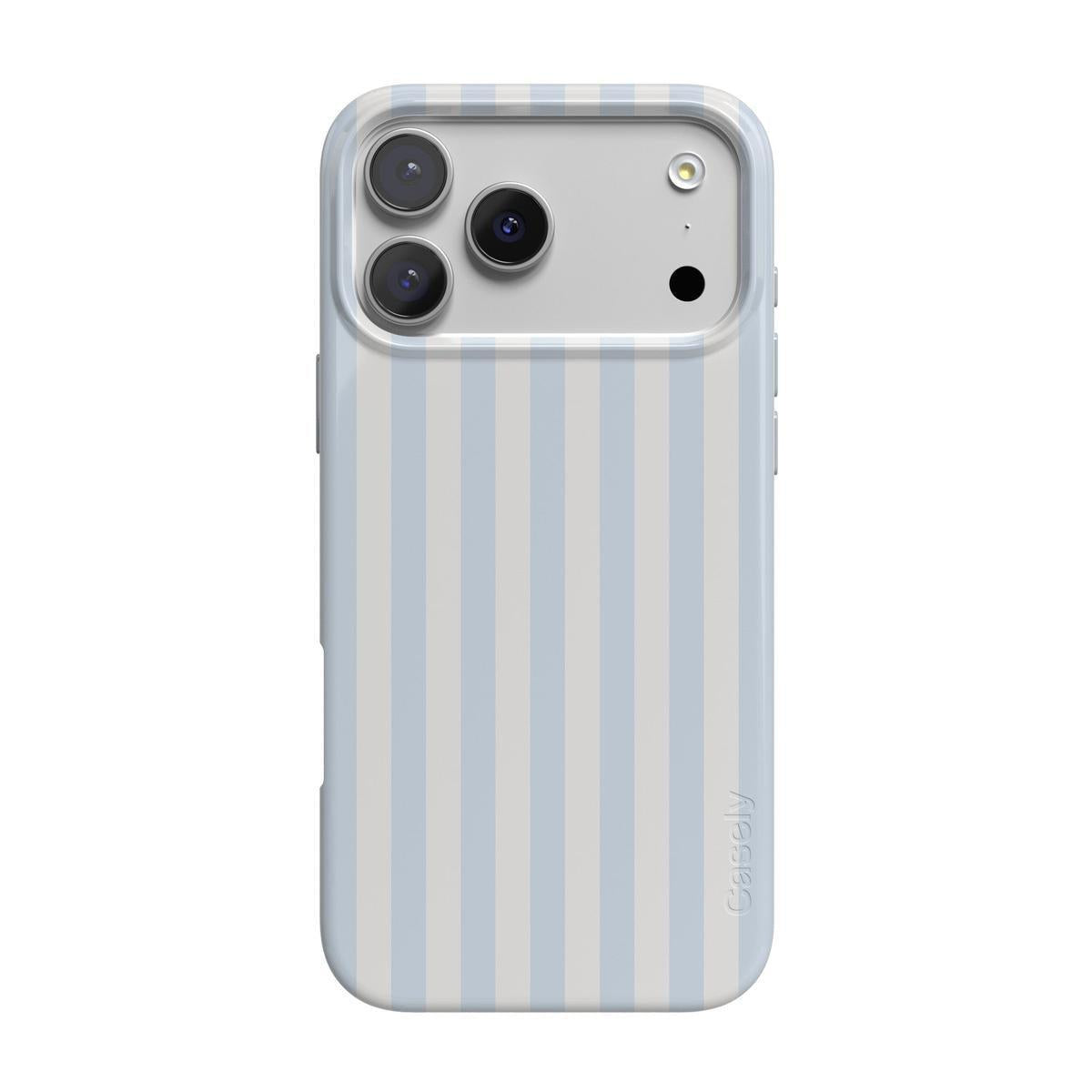 Blue Stripes Phone Case Soft Vertical Stripes Chic Design for Spring 18