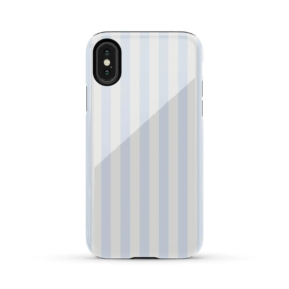 Blue Stripes Phone Case Soft Vertical Stripes Chic Design for Spring 19
