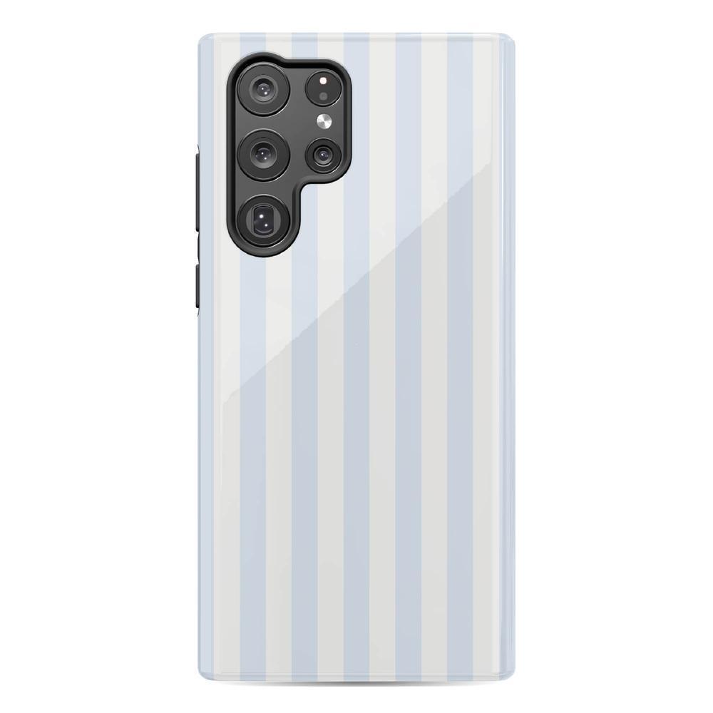 Blue Stripes Phone Case Soft Vertical Stripes Chic Design for Spring 22