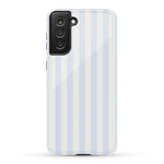 Blue Stripes Phone Case Soft Vertical Stripes Chic Design for Spring 23