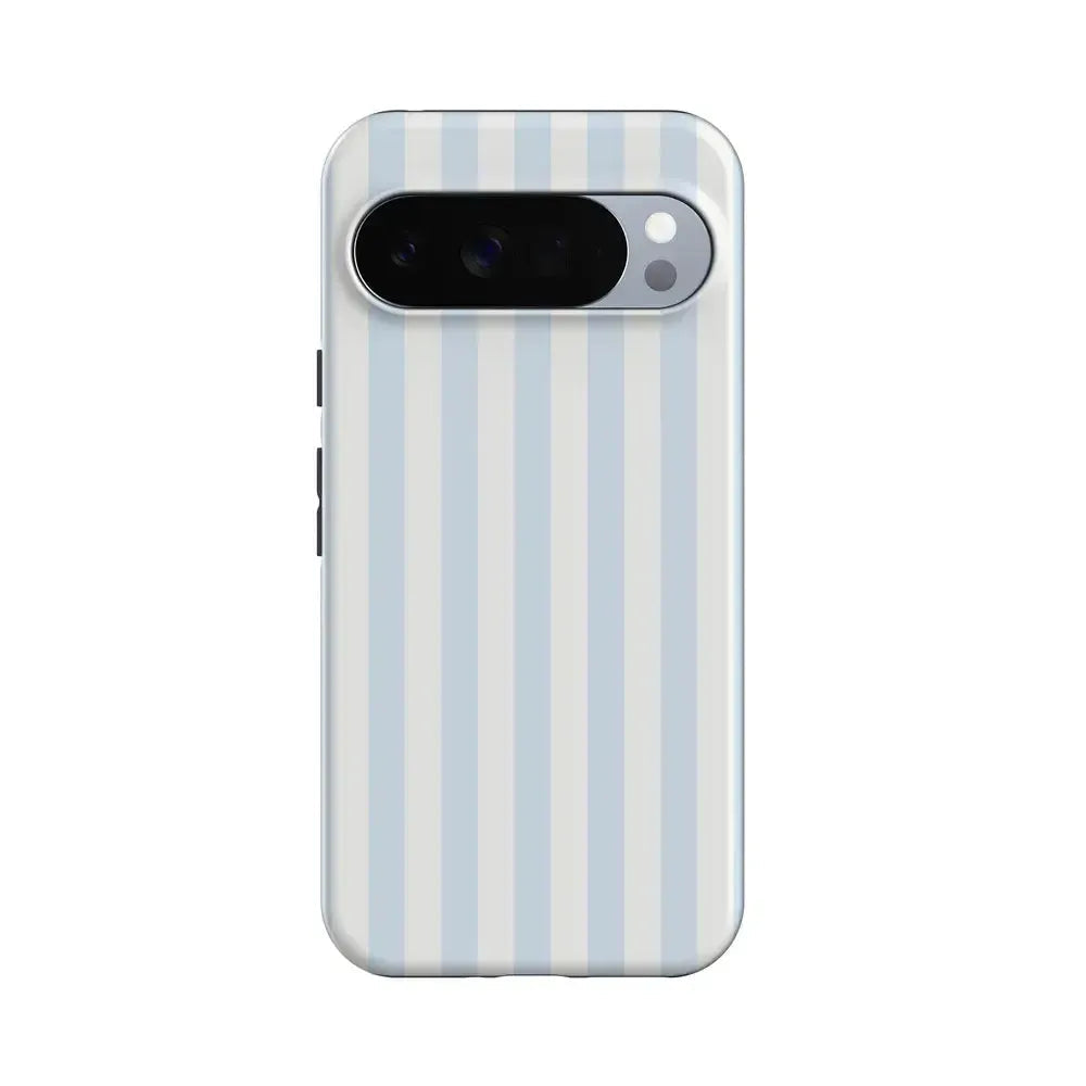 Blue Stripes Phone Case Soft Vertical Stripes Chic Design for Spring 25