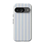 Blue Stripes Phone Case Soft Vertical Stripes Chic Design for Spring 27