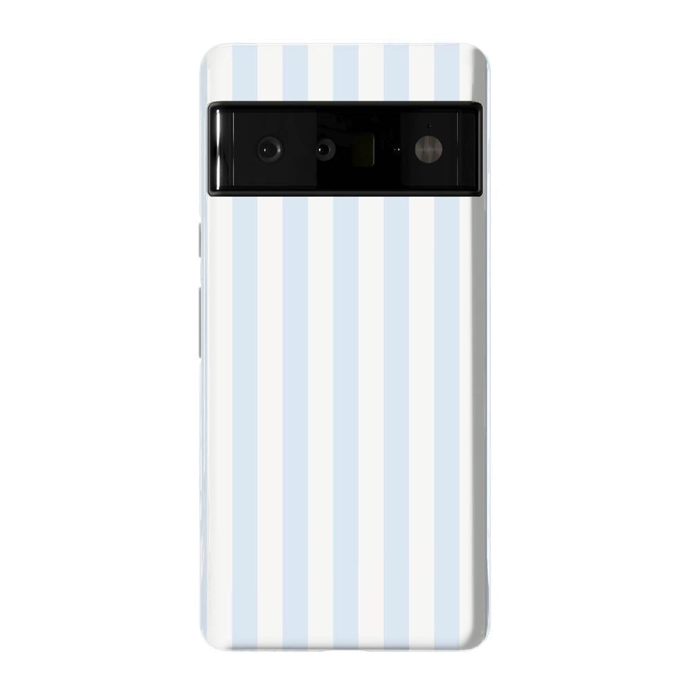 Blue Stripes Phone Case Soft Vertical Stripes Chic Design for Spring 28