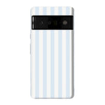 Blue Stripes Phone Case Soft Vertical Stripes Chic Design for Spring 28