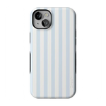 Blue Stripes Phone Case Soft Vertical Stripes Chic Design for Spring 30