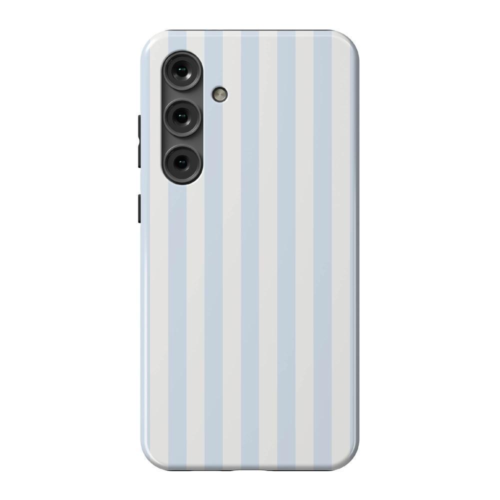 Blue Stripes Phone Case Soft Vertical Stripes Chic Design for Spring 31