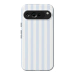 Blue Stripes Phone Case Soft Vertical Stripes Chic Design for Spring 32