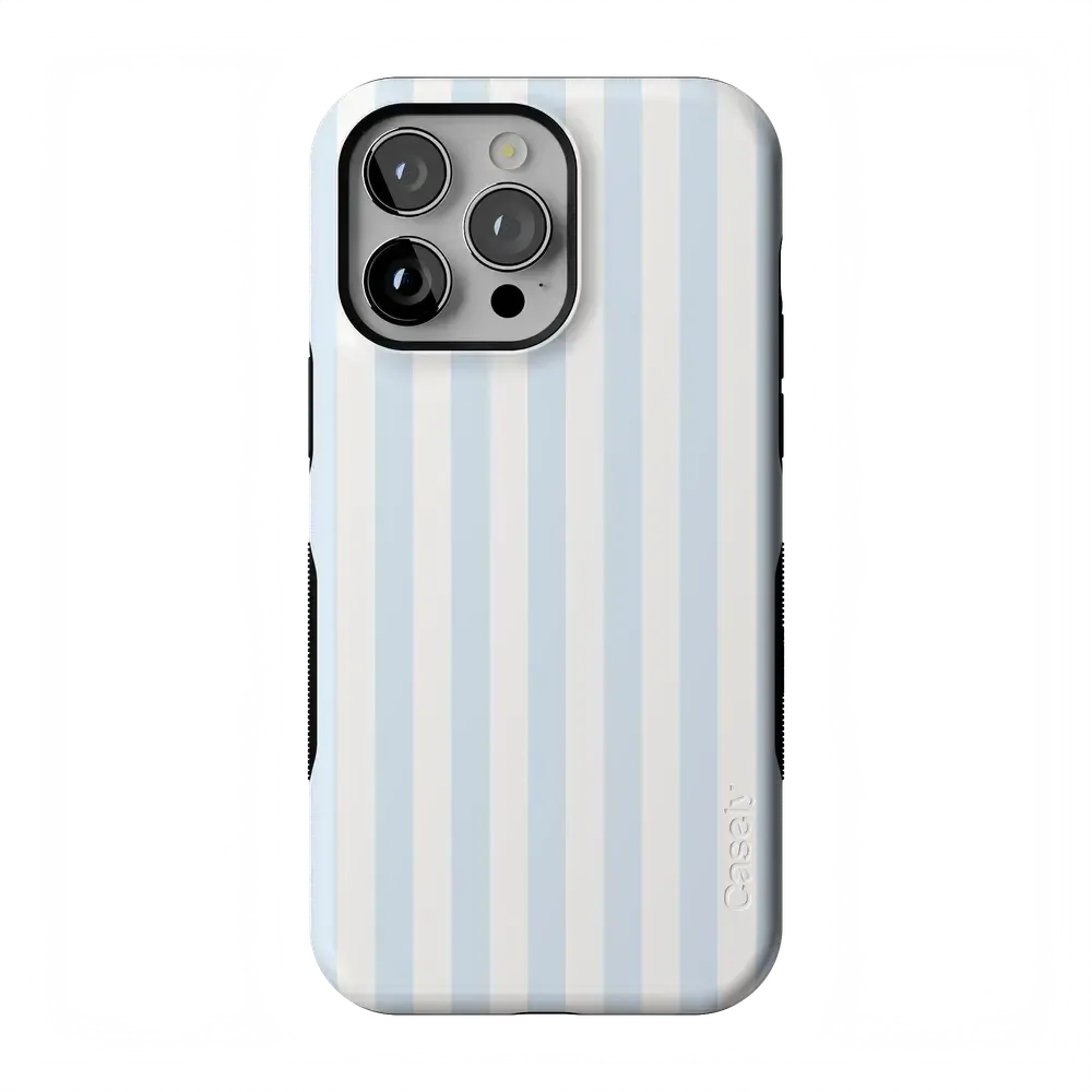 Blue Stripes Phone Case Soft Vertical Stripes Chic Design for Spring 33