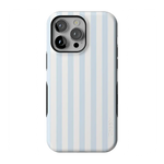 Blue Stripes Phone Case Soft Vertical Stripes Chic Design for Spring 33