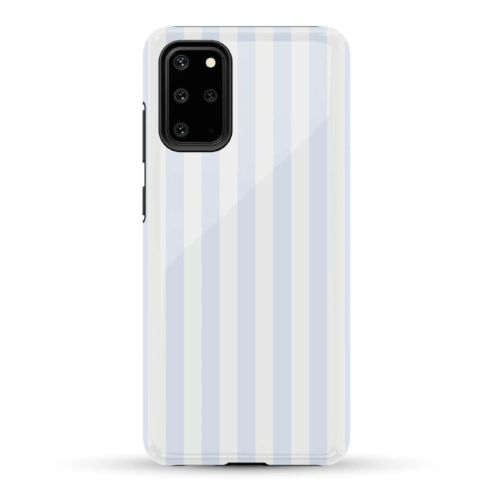 Blue Stripes Phone Case Soft Vertical Stripes Chic Design for Spring 34