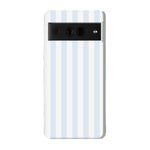 Blue Stripes Phone Case Soft Vertical Stripes Chic Design for Spring 35